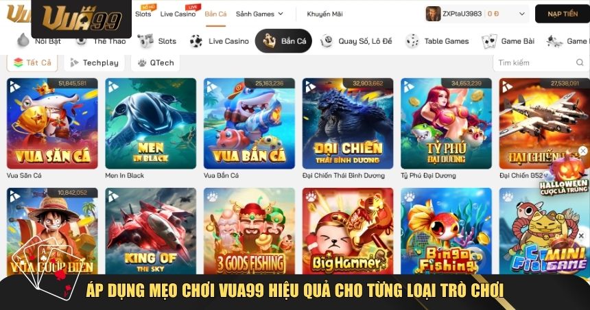 Mẹo Chơi VUA99 Hiệu Quả – Hành Trình Chinh Phục Chiến Thắng 3 Áp dụng mẹo chơi VUA99 hiệu quả cho từng loại trò chơi