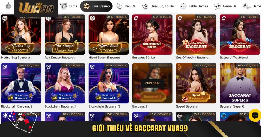Luật Chơi Baccarat VUA99 Và Chiến Thuật Thắng Lớn 1 Giới thiệu về Baccarat VUA99
