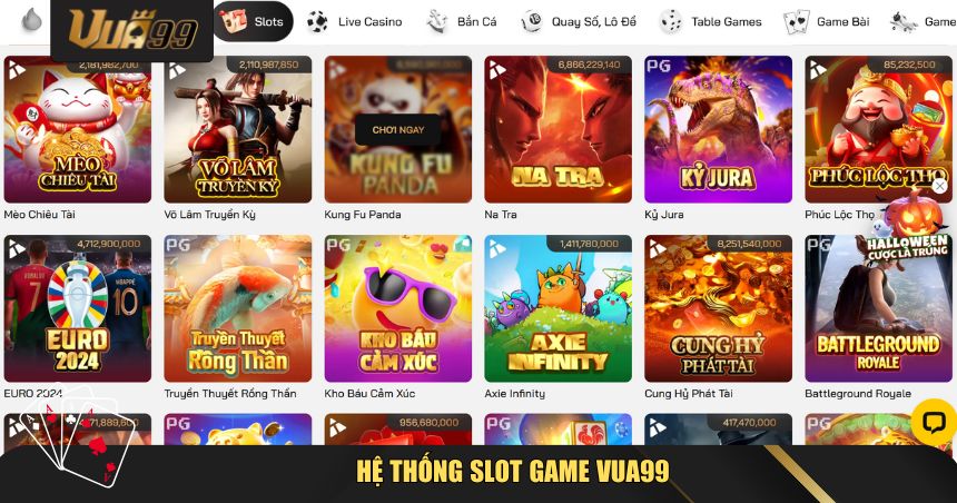 Slot Game VUA99 – Cách Quay Hũ Trúng Lớn Dễ Hiểu Nhất 1 Hệ thống Slot Game VUA99 – Đa dạng và sống động